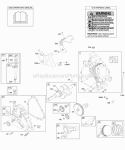 Camshaft Crankcase Cover Crankshaft Cylinder Lubrication OperatorS Manual PistonRingsConnecting Rod Warning Label Diagram and Parts List for 21A414-0017-E1  Briggs and Stratton Engine